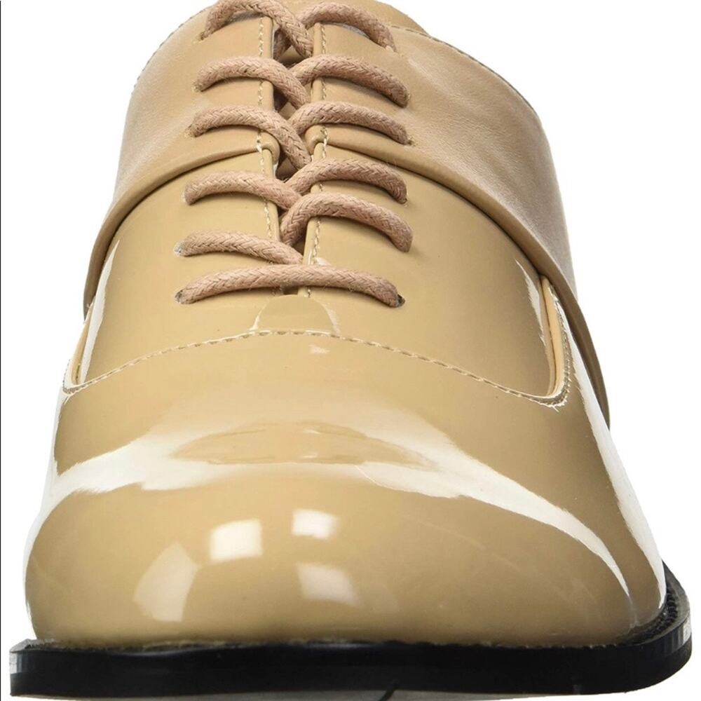Calvin Klein Aracely Oxfords Loafers Patent Leather Tan Size 8 - Picture 12 of 16
